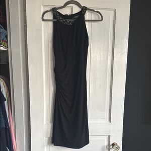 Lauren Ralph Lauren Black Sheath Halter Dress Cocktail